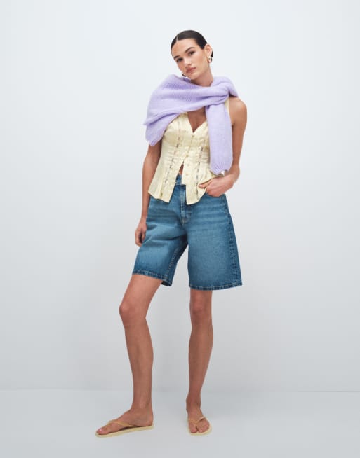 New Look – Oberteil aus Satin und Spitze in Gelb, 3 von 11