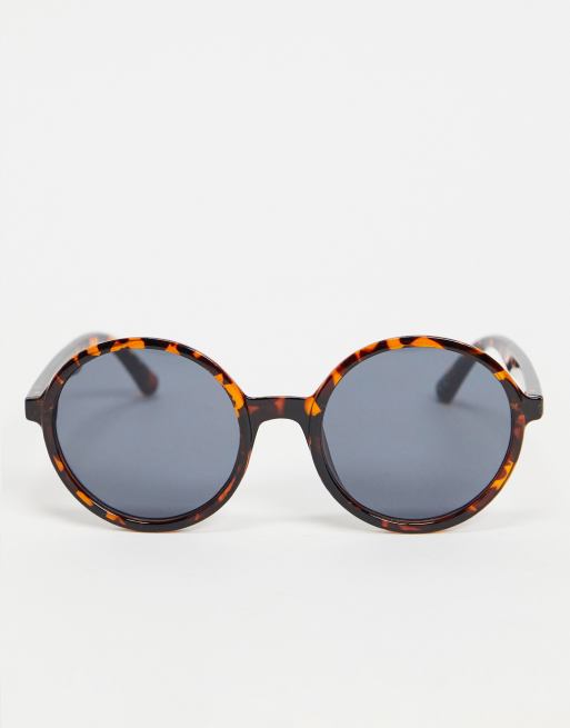 New Look Occhiali da sole rotondi piccoli tartarugati ASOS
