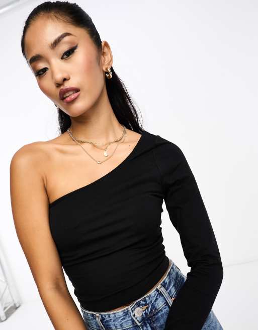 New Look Structured Corset Top in Black