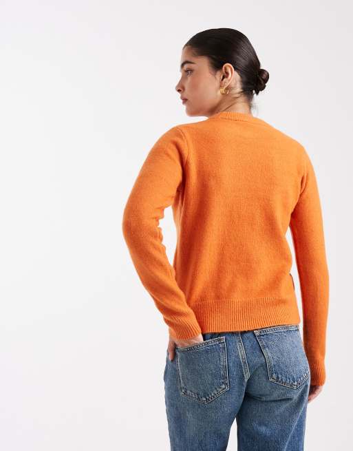 New Look – Orange tröja med rund halsringning, 3 av 4
