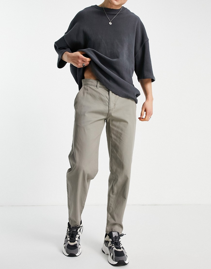 New Look original fit chino pants in stone-Neutral