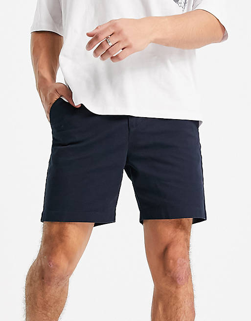 New Look original fit chino shorts in navy