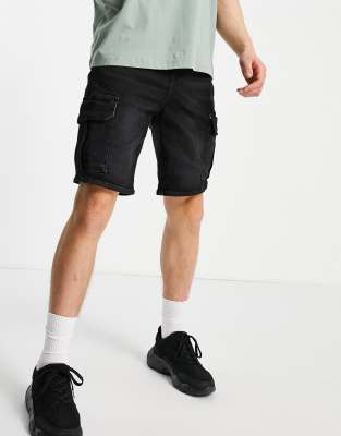 jean cargo shorts men