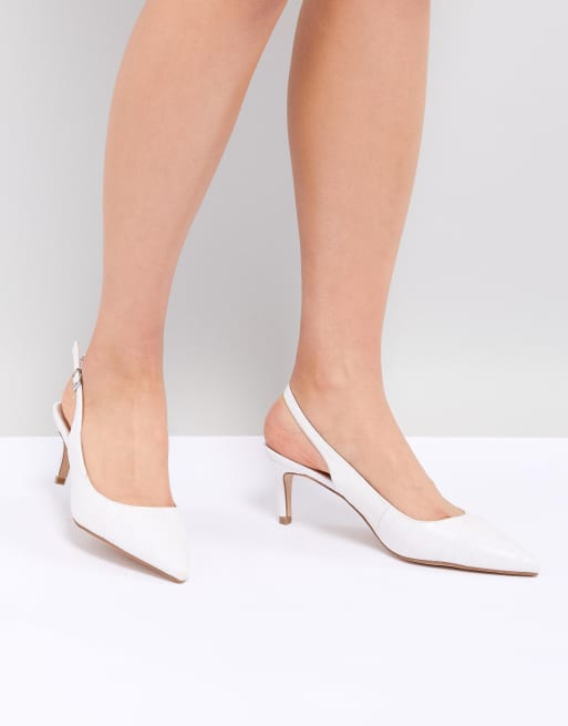 New Look - Oumps met slingback oin krokodileffect