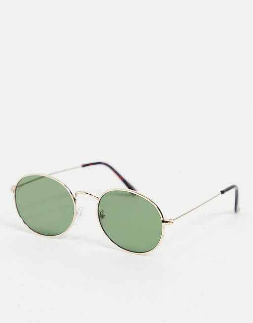 New Look oval sunglasses in gold