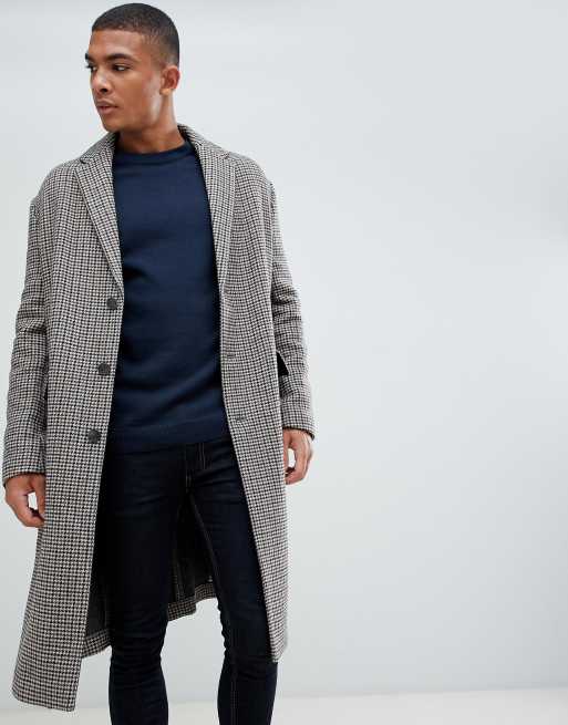 New look hotsell check coat