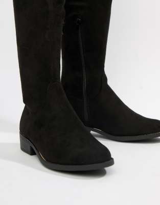 new look over the knee flat boot