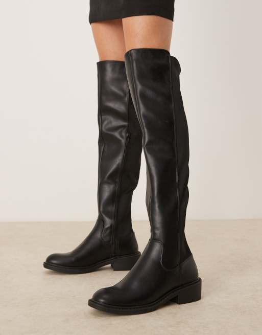 New Look over the knee riding boots in black