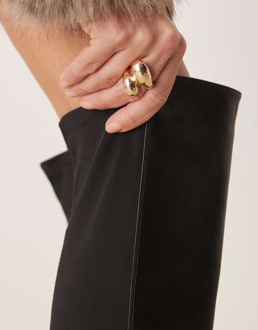 New Look over the knee riding boots in black