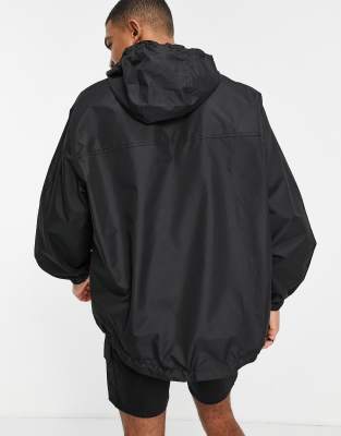 new look black raincoat