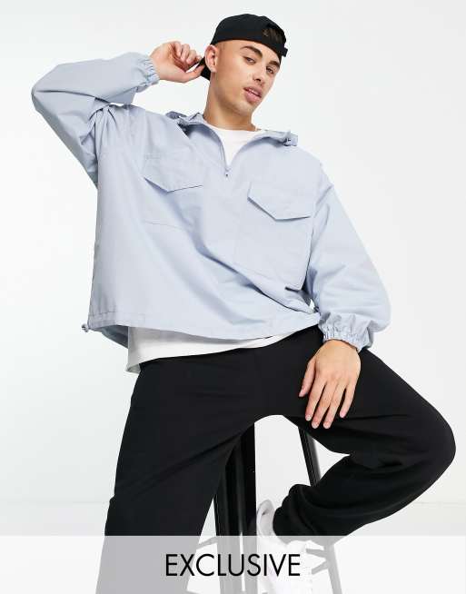New Look overhead utility jacket in blue
