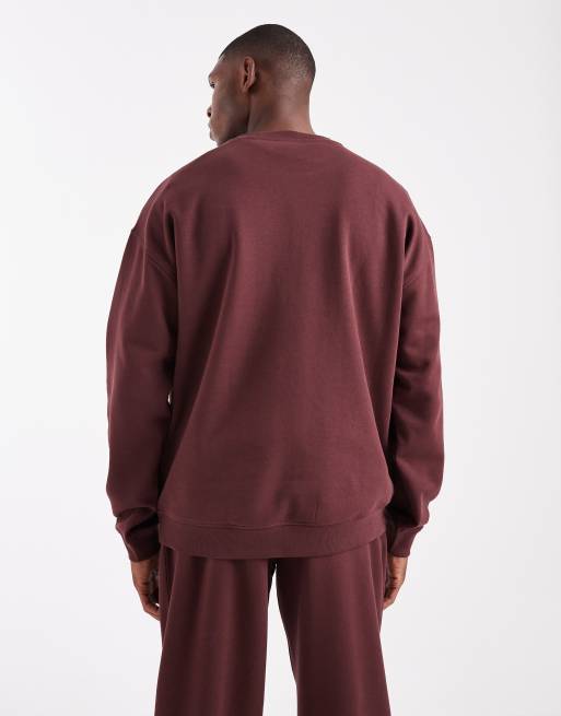 New Look – Oversize-Sweatshirt in Dunkelbraun, Kombiteil, 3 von 5
