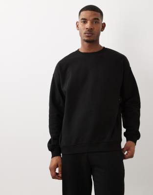 Oversize-Sweatshirt in Schwarz, Kombiteil Schwarz XS