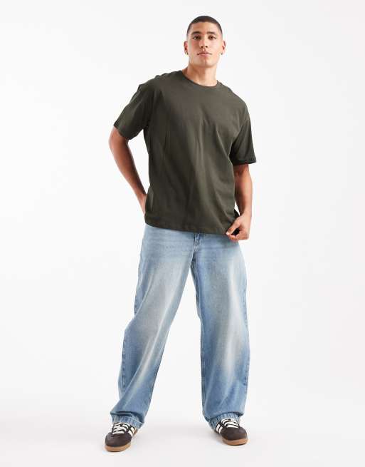 New Look – Oversize-T-Shirt in Khaki, 2 von 5
