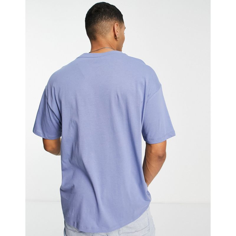 New Look – Oversize-T-Shirt in Mittelblau