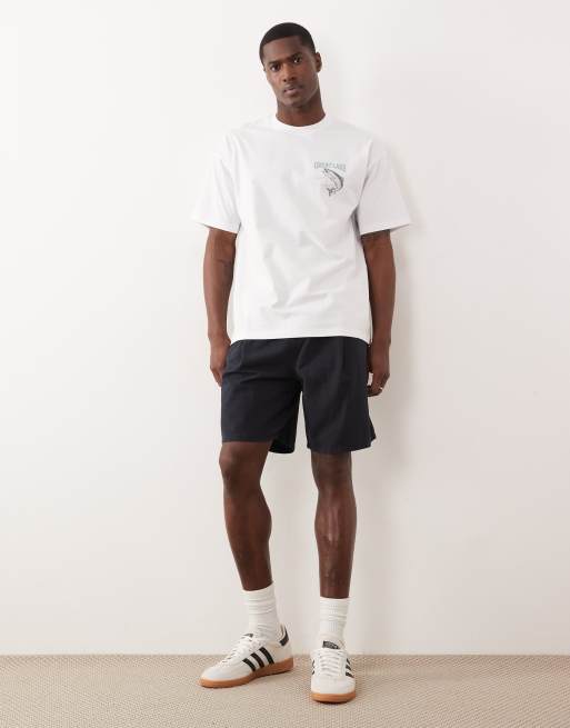 New Look – Oversize-T-Shirt in Weiß mit Lake-Logo, 2 von 5