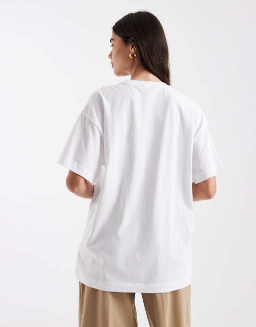 New Look – Oversize-T-Shirt in Weiß, 2 von 4