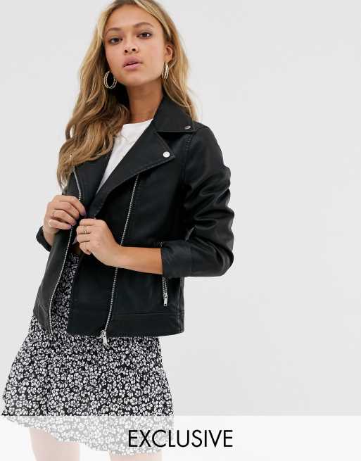 new look oversized biker jacket