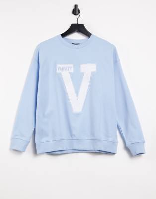 oversized college sweatshirt