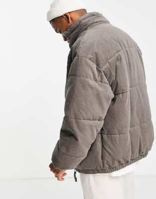 cord puffer jacket mens