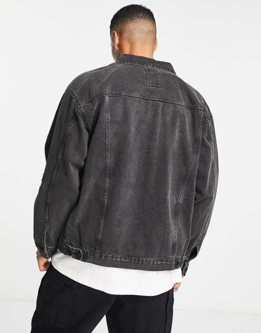 OVERSIZE DENIM JACKET LIMITED EDITION - Black