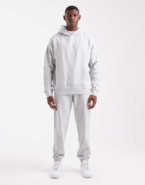 New Look oversized hoodie and joggers co-ord in grey - view 1