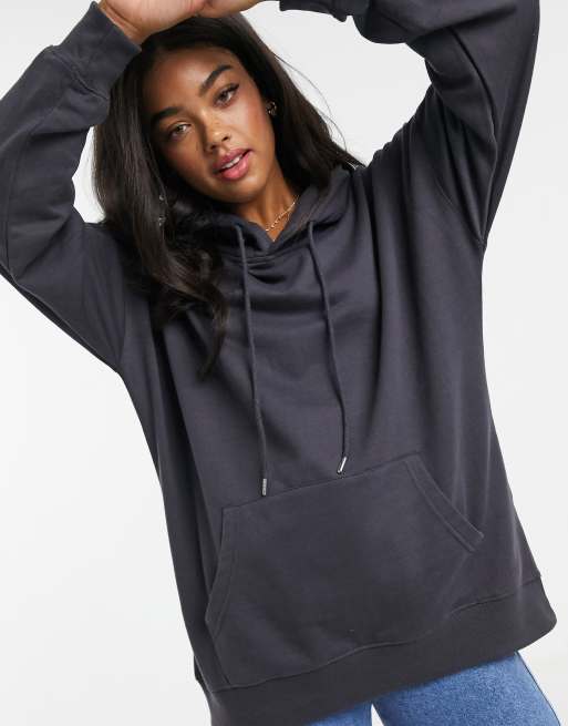 Oversized hoodie - Dark grey - Ladies