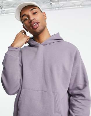 New Look Oversized Hoodie In Dusty Lilac-purple | ModeSens