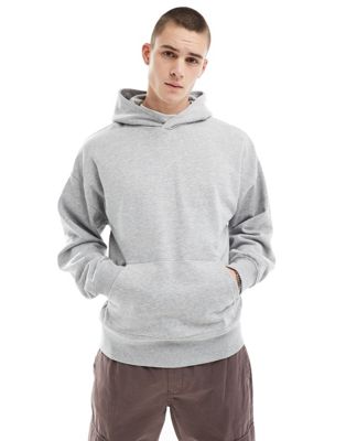 New Look oversized hoodie in grey marl