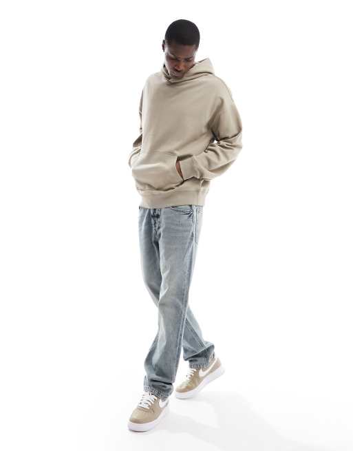New Look - Oversized hoodie in zandkleur