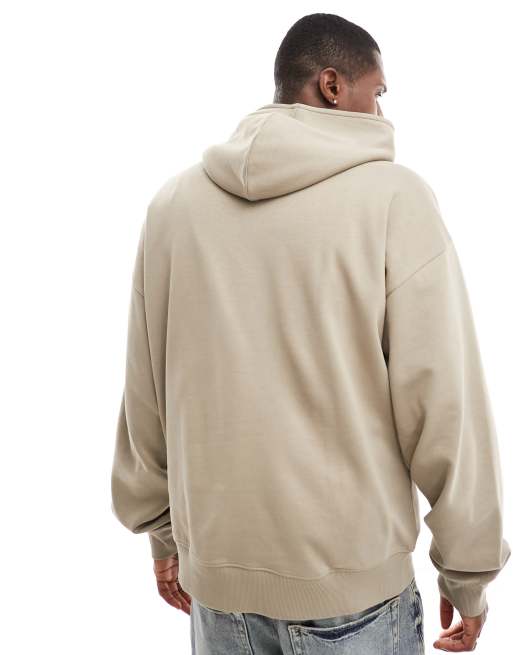 New Look - Oversized hoodie in zandkleur