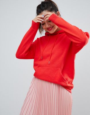 New Look oversized hoody in bright red