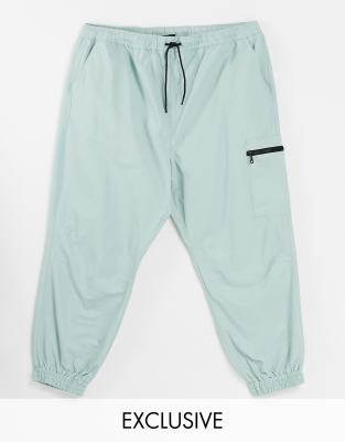 new look green joggers