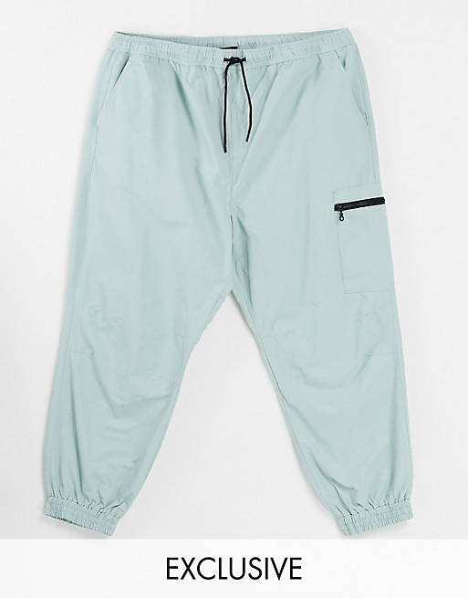 New Look oversized jogger in light green
