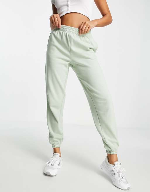 Pale green joggers sale