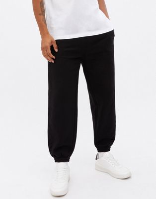 New Look oversized joggers in black