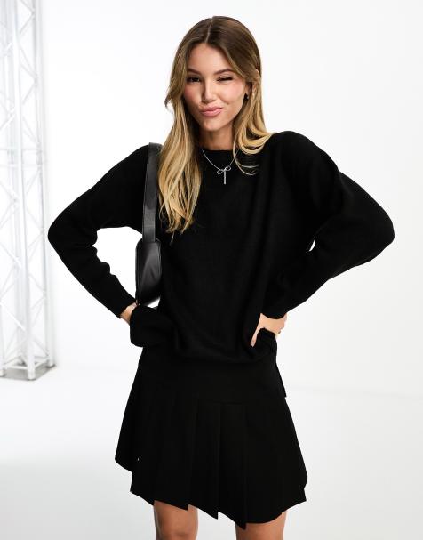 New Look oversized jumper in black