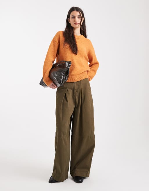 New Look oversized jumper in orange, 4 of 4