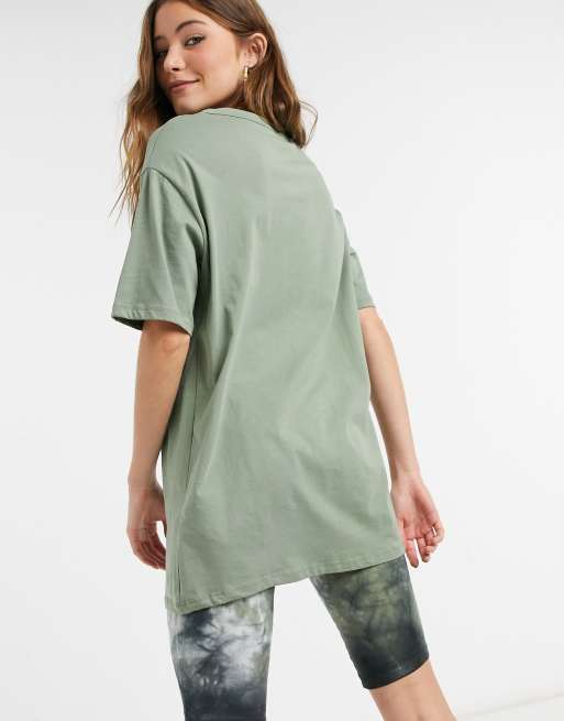 New Look - Oversized katoenen T-shirt in lichtgroen, 2 van 4