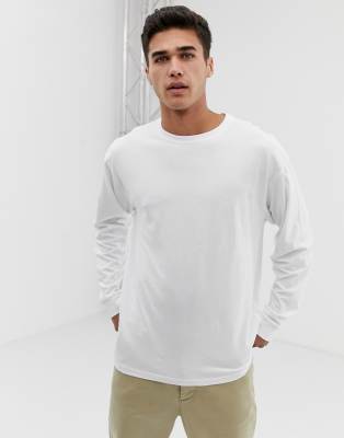 baggy white long sleeve shirt