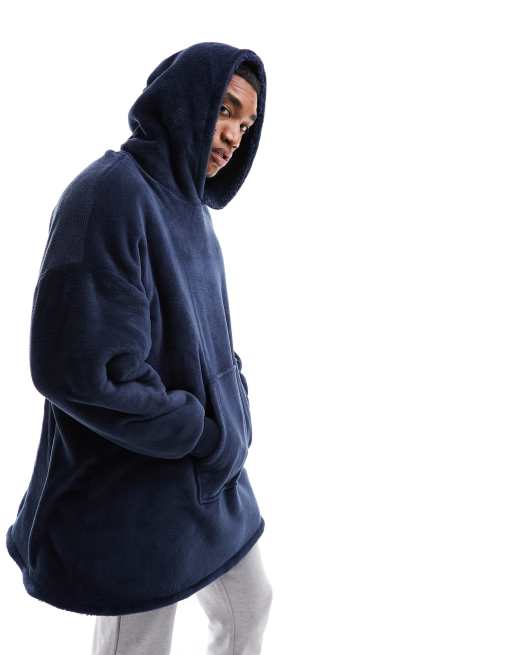 New Look oversized loungewear hoodie in navy ASOS