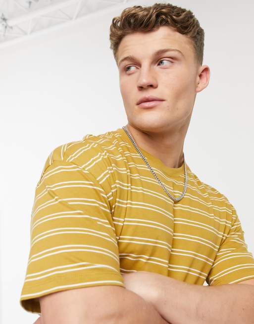 ASOS Oversized T-shirt in Yellow for Men