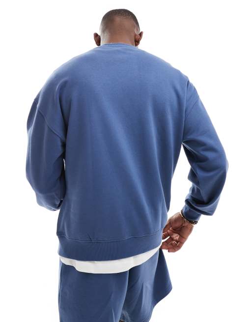 New Look oversized sweatshirt co-ord in vintage indigo, 2 of 4