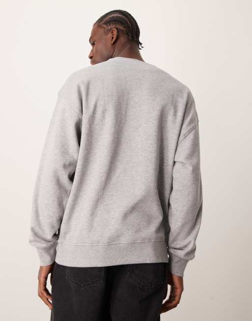 New Look oversized sweatshirt in grey, 3 of 4