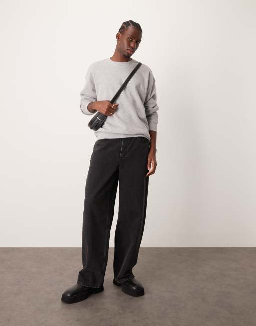 New Look - Oversized sweatshirt in grijs, 4 van 4