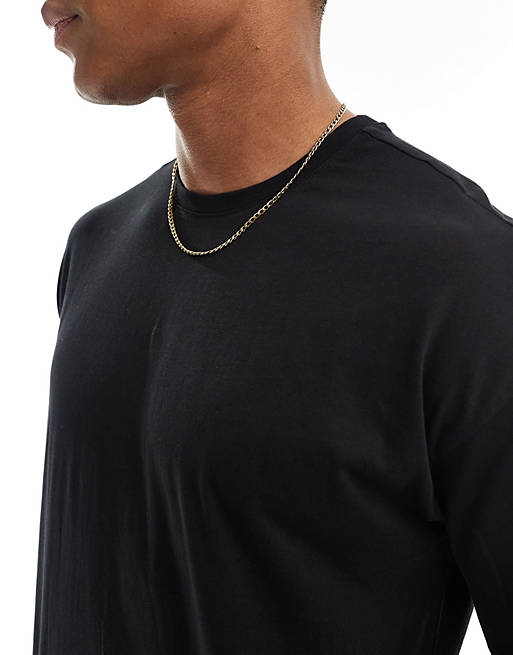 New Look oversized t-shirt in black | ASOS