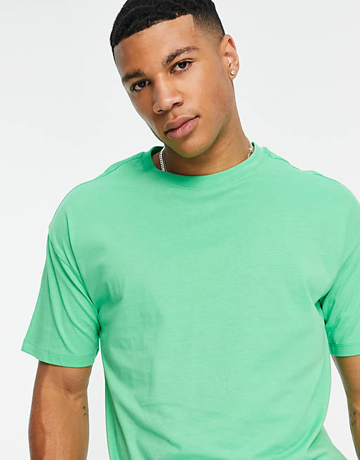 New Look oversized t-shirt in bright green ASOS