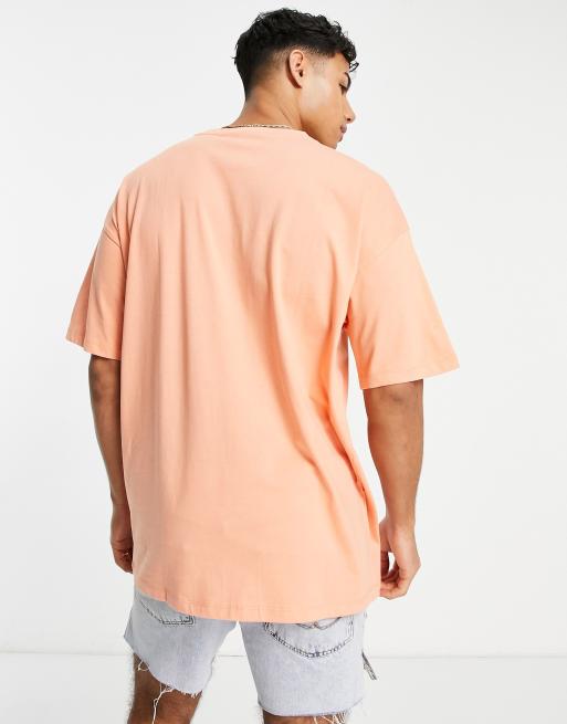 Tee shirt oversize cheap orange