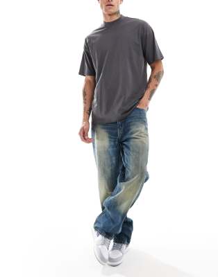 New Look New Look oversized t-shirt in dark grey