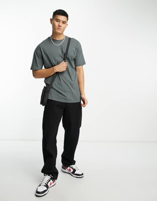 Dark grey best sale oversized t shirt